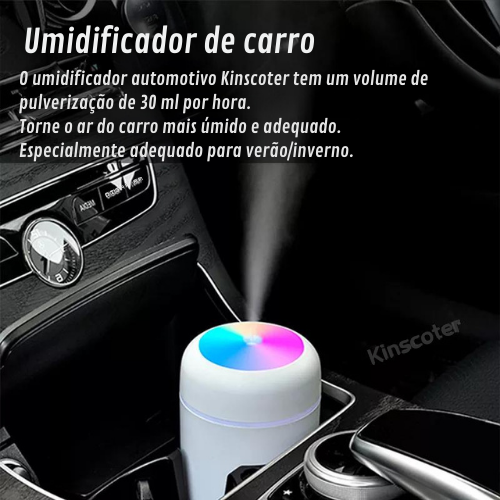 Umidificador de Ar e Difusor de Aromas Portátil