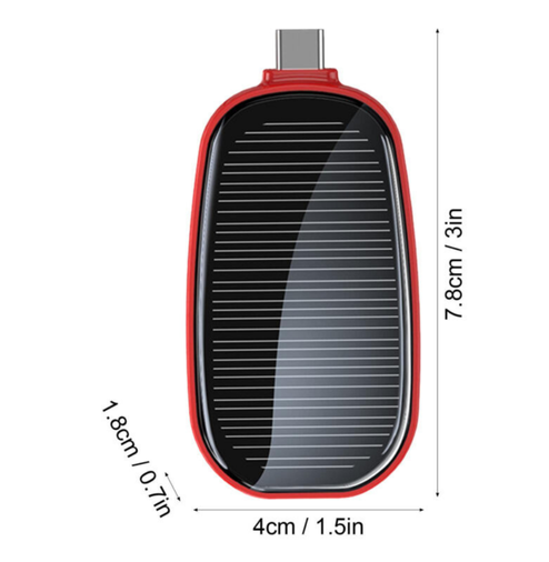 Carregador de Celular solar portátil, Compact Power Bank