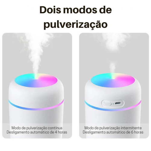 Umidificador de Ar e Difusor de Aromas Portátil