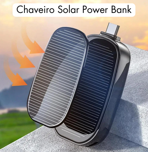 Carregador de Celular solar portátil, Compact Power Bank