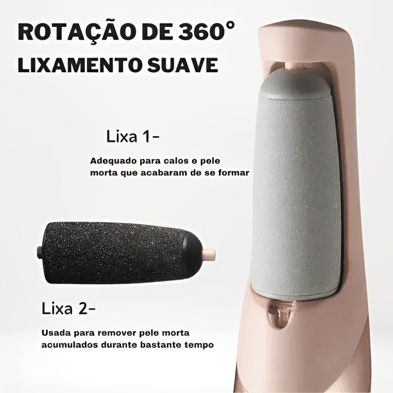 Lixa Elétrica para Calos e rachaduras Portátil - SoftFeet